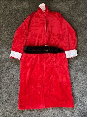 chubbies Red Plush Santa Bath
Robe with Black Belt